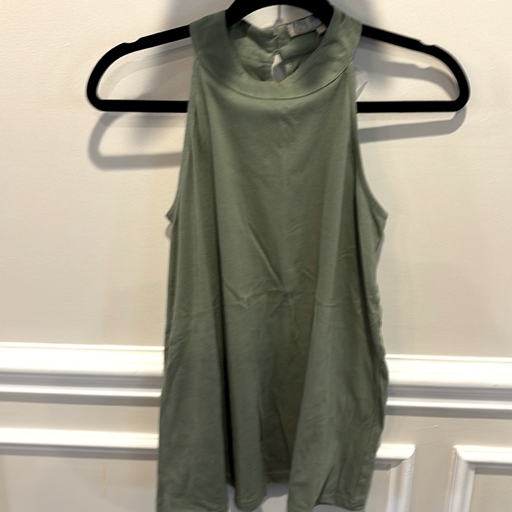 Camouflage Green Sleeveless Top Size L